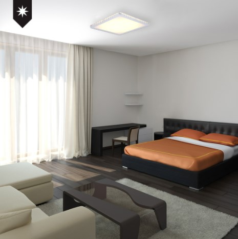 Luciin – Plafon Arch Cristal 35W 3000K EB023-3 Ambientado