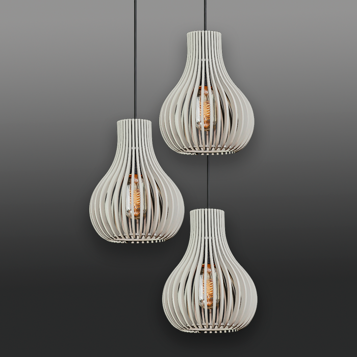 Atiimo-Iluminação-Pendente-Balãozinha-Tripla-De-Madeira-Branco-Ref-LMC-404-00