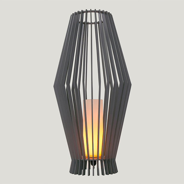 Attimo-Iluminação-Luminaria–De-Piso-Palmeira-Com-Vidro-Cinza-LMC-606-00-