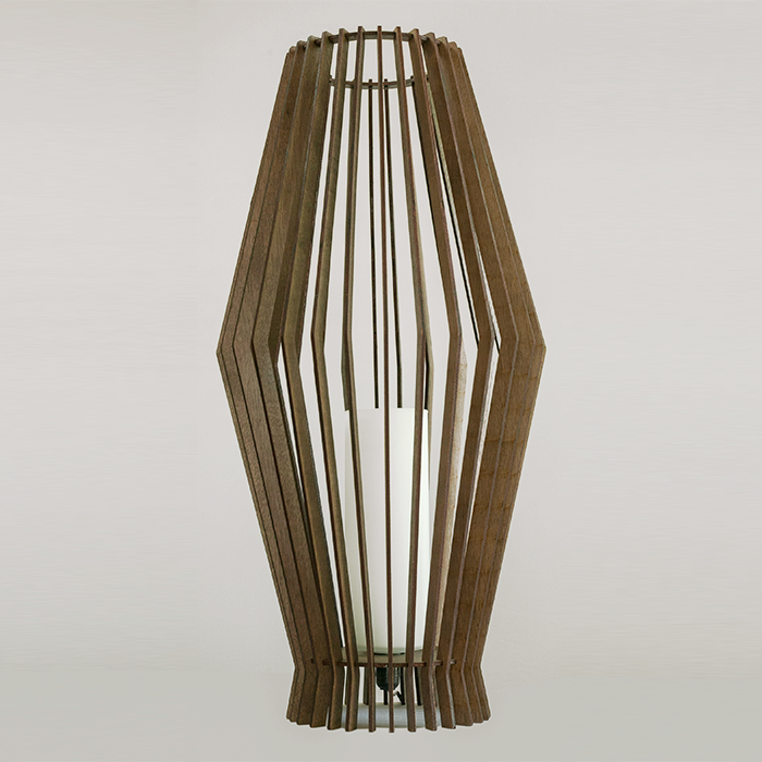 Attimo-Iluminação-Luminaria–De-Piso-Palmeira-Com-Vidro-Nogueira-LMC-606-00-
