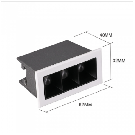 Nordecor MBdecor MB Led Spot LED de embutir Powerlux S33171 – 3