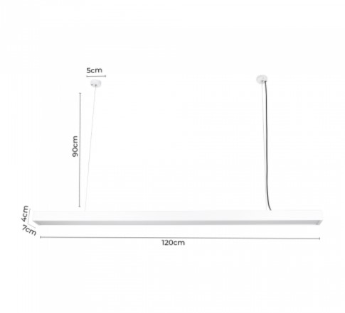 Nordecor – Pendente LED Otan Branco 24W 3000K 2261 -5